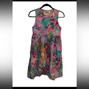 Girls Vintage Michaela New England Common Sense Designs Floral Dress Size 12